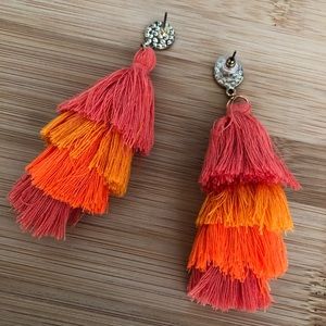 Four Tier Tassel Earrings